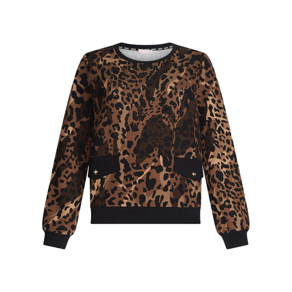 Liu Jo Felpa girocollo Felpa Donna girocollo animalier S - Francavilla Moda